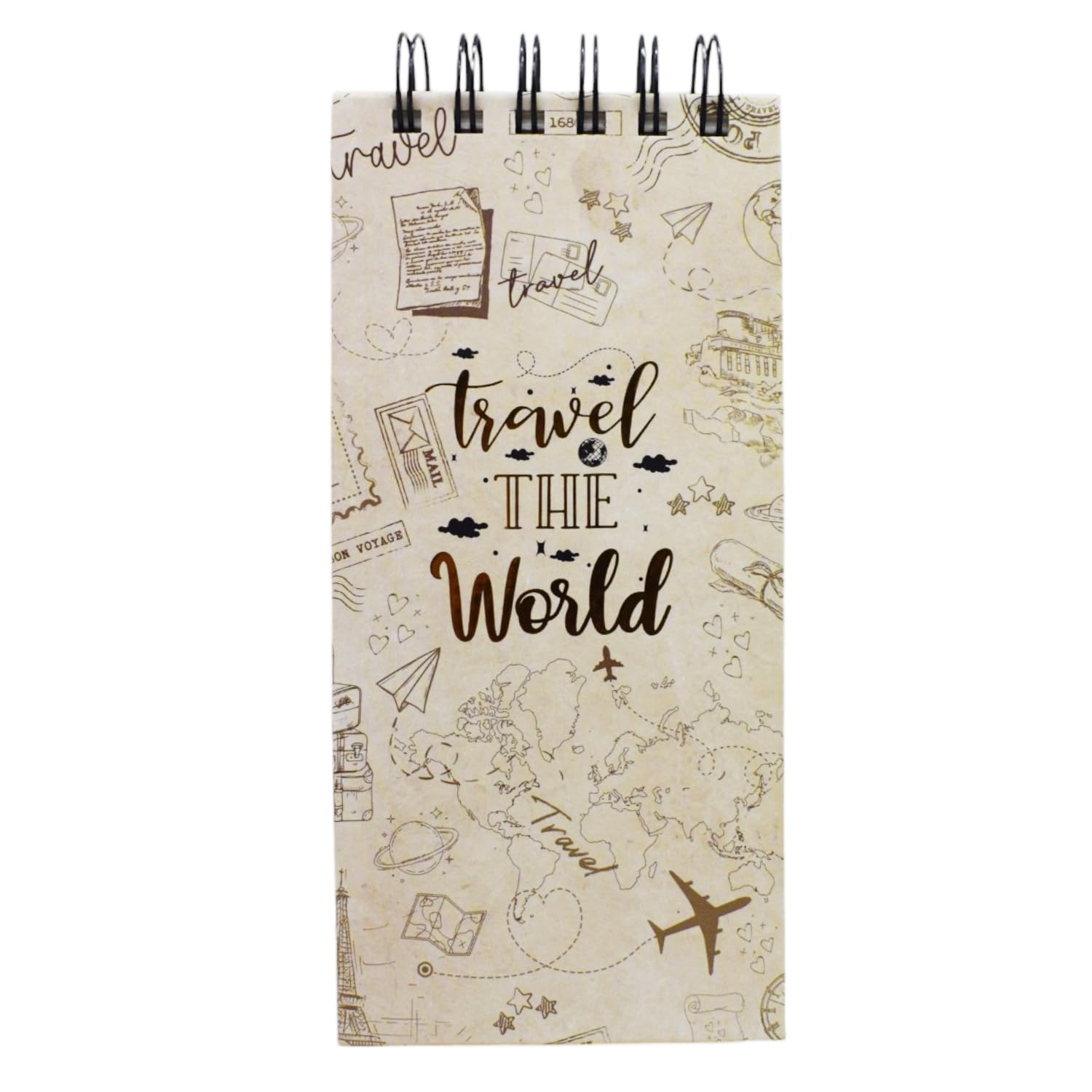 To Do List Notepad, Daily Planner Diary, Pages 129, Birthday Return Gift (Travel the World) 1Pc