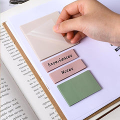 700 Sheets Transparent Sticky Notes Colorful Clear Plastic Pads | Oil-Based Pen Friendly