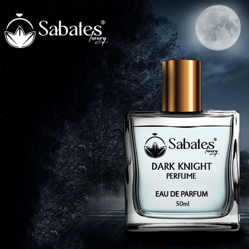 Sabates Dark Knight Eau De Parfum 50ml 1.6 Fl.oz. | Long Lasting Aromatic Blend Of Masculine Fragrance For Men