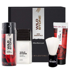 Wild Stone Ultra Sensual Deodorant 150ml 5.0 Fl.oz. | After Shave Lotion 50ml 1.6 Fl.oz. | Shaving Cream 78ml 2.6 Fl.oz. & Shaving Brush For Men