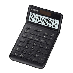 Casio JW-200SC-BK Premium & Stylish Calculator (Black) | 12 Digits, 2-way Powered - Tax Calculation, Currency Exchange Calculation