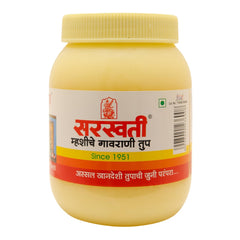 Premium Natural Buffalo Ghee By Saraswati | Rich In Vitamins A, D & K Healthy Pure Desi Ghee Ideal For Eyesight | (1 Litr) 33.8 Ounce | Jar Pack