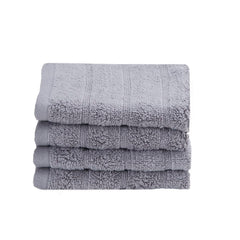 Maspar 100% Cotton Casper Face Towel 700 Gsm (Grey) - 4 Pcs