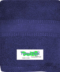 Terry'S Soft 100% Cotton Bath Towels 500 Gsm | Large Size Luxury Bath Towel Soft & Absorbent Bath Towel For Men & Women (Dart Blue)