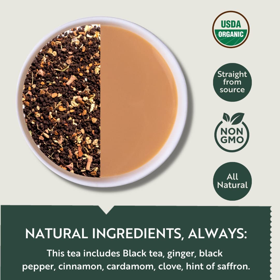 Luxmi Estates Chai Adda Barie Black Tea Pack Of 2 - 100gm Tin, 3.5 Ounce Each | USDA Certified Organic Masala Black Tea Blend - Indian Spice Chai Enriched With Cinnamon & Cardamom