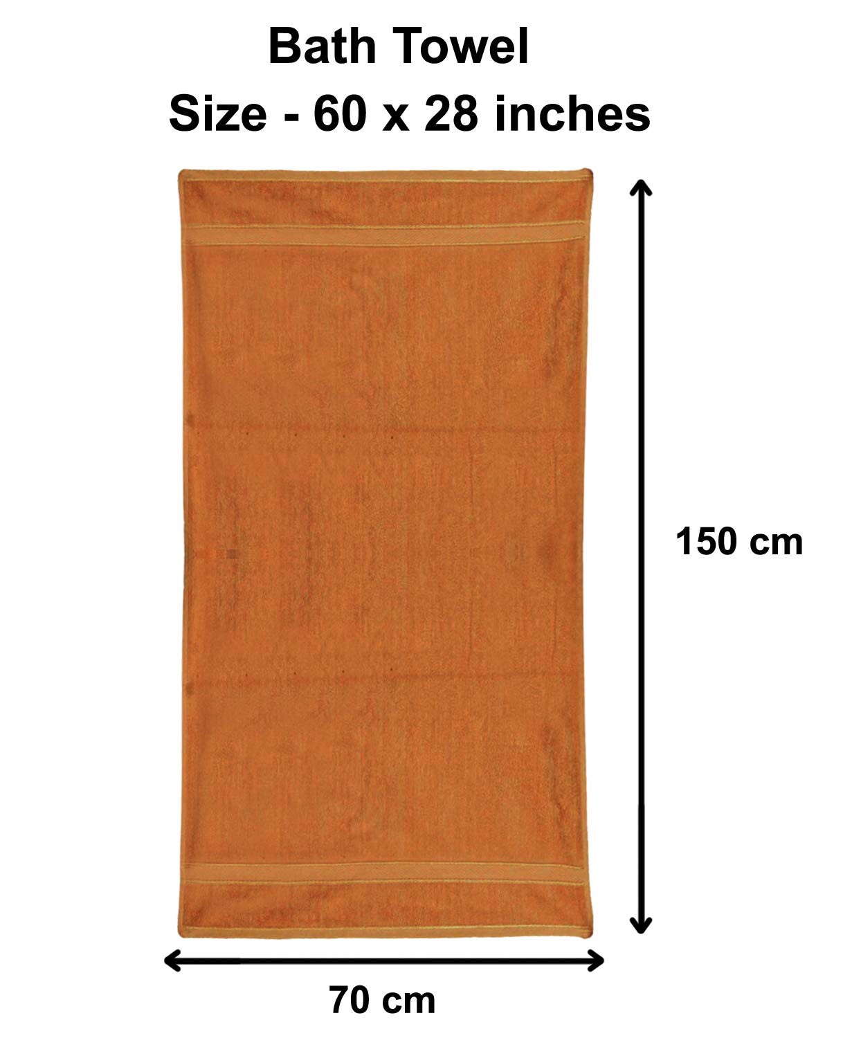 Kuber Industries Microfiber Bath Towel 350 Gsm | Large Size Soft Quick Dry & Absorbent Shower Bath Towel - Brown