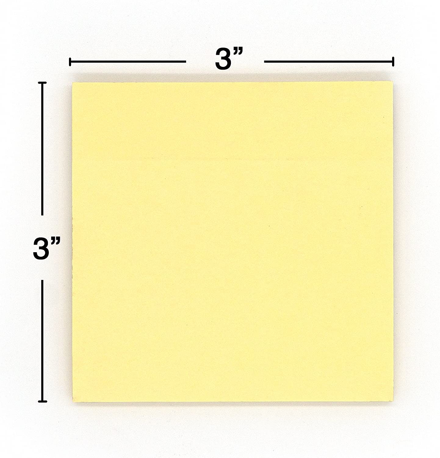 Yellow 3 X 3 Inch 400 Sticky Notes 4 Pads | 100 Sheets Per Pad