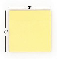 Yellow 3 X 3 Inch 400 Sticky Notes 4 Pads | 100 Sheets Per Pad