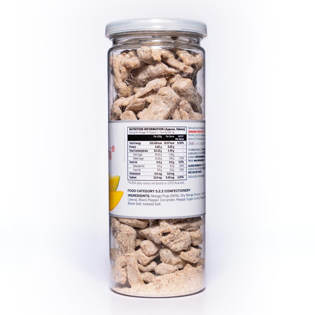 Shadani Mango Slices Can (170gm), Dried Mango Slices With Pachak Churan