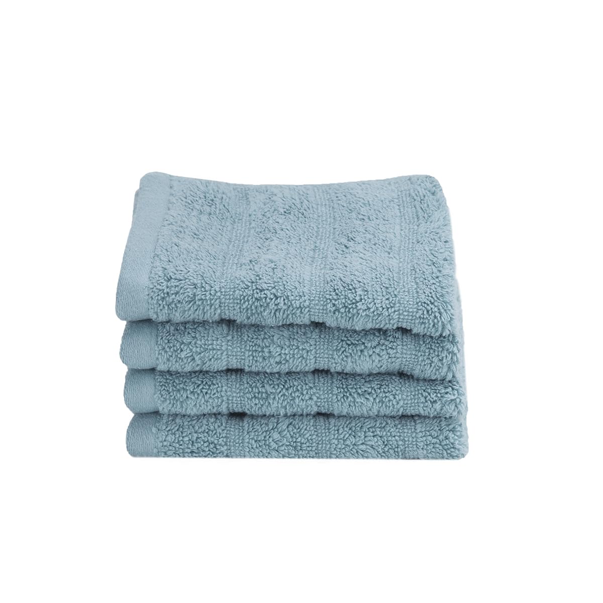 Maspar 100% Cotton Casper Face Towel 700 Gsm (Blue) - 4 Pcs
