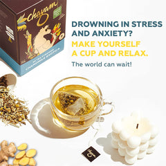 Chayam Chamomile Exotica Tea - 20 Pyramid Tea Bags | 100% Natural Whole Leaf Tea For Stress Relief, Good Sleep - Low Caffeine, Gluten Free, No Added Sugar