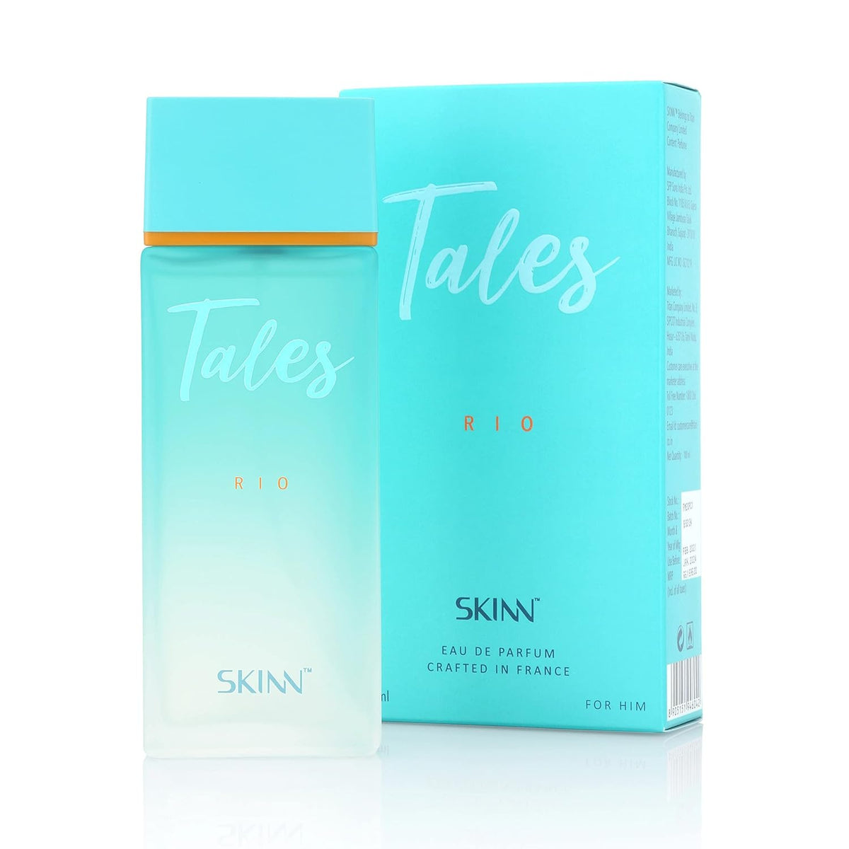 Skinn By Titan Tales Rio Eau De Parfum For Men's 100ml 3.4 Fl.oz.| Long Lasting
