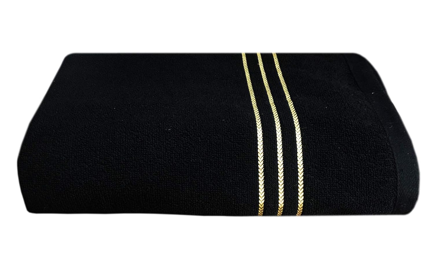 Kuber Industries Cotton Bath Towel 1600 Gsm | Super Soft, Fluffy, And Absorbent Perfect For Daily Use 100% Cotton Towels (Black)- 4 Pieces