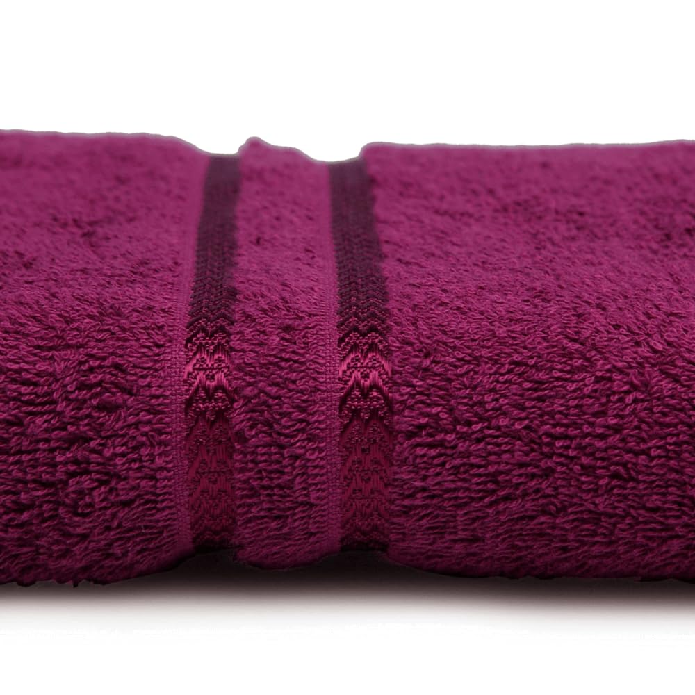 Welspun 100% Cotton Quick Dry Large Size Bath Towels 450 Gsm | Super Soft & High Absorbent Bath Towel For Men & Women | Urban Comfort - Magenta