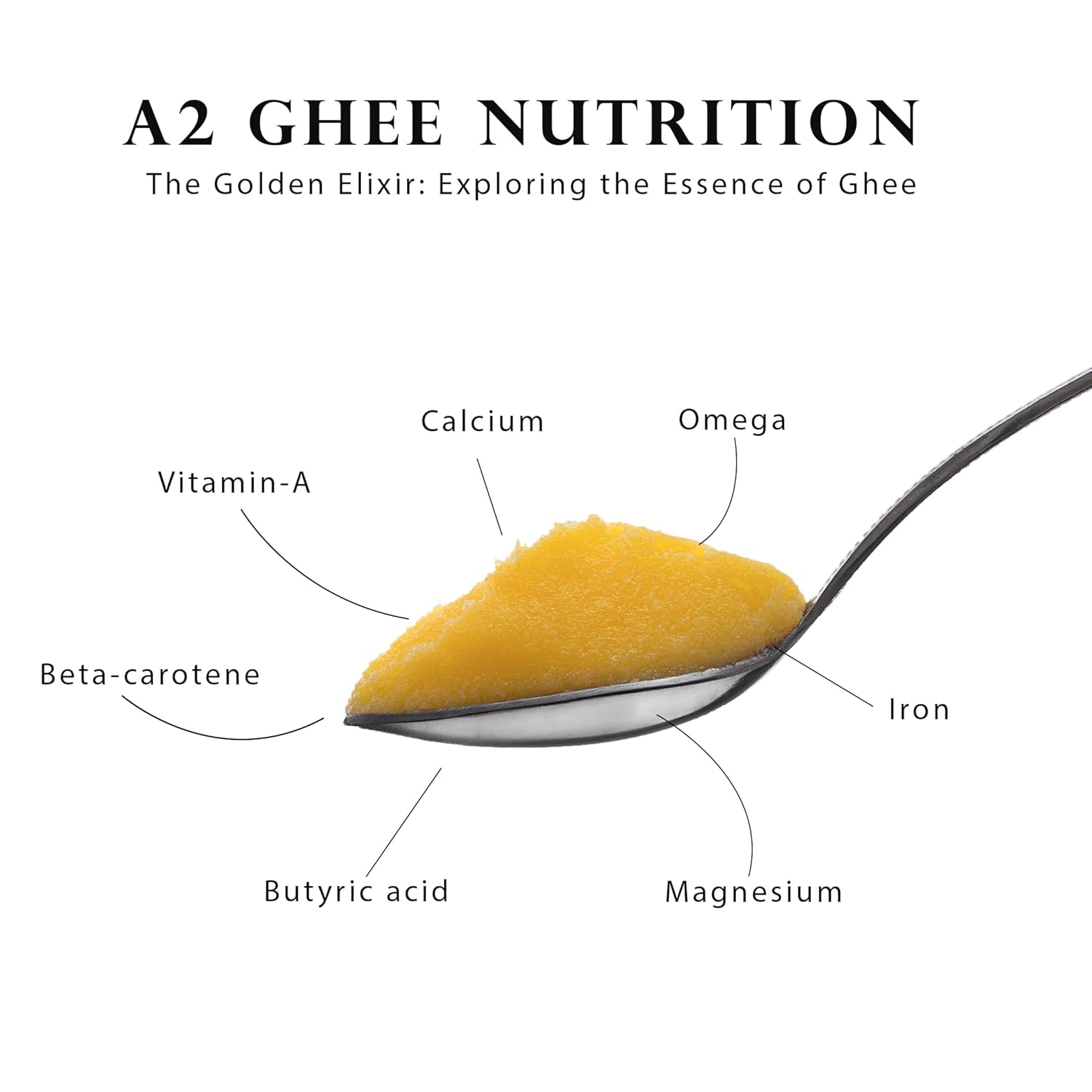 Pure A2 Desi Gir Cow Ghee By The Roast | Highly Nutritious & Healthy Desi Ghee Good For Bones Health | (500ml) 16.9 Ounce | Jar Pack