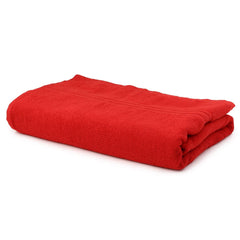 100% Cotton Bath Towel 600 Gsm | Soft Absorbent For Daily Use Bath Towel (Rich Red)