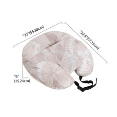 Feeding Pillow For New Born Baby, 5 In 1 Multipurpose Use, Nursing Pillow, Light Brown | Belt & Hoop For Breastfeeding With Cotton Removable Cover | Stay-Put Support For Every Position