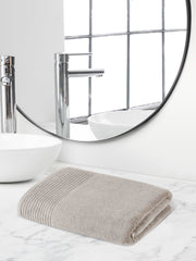 Himeya 100% Cotton Large Size Bath Towel 600 Gsm | Bath Towel For Men & Women (Soft Beige)