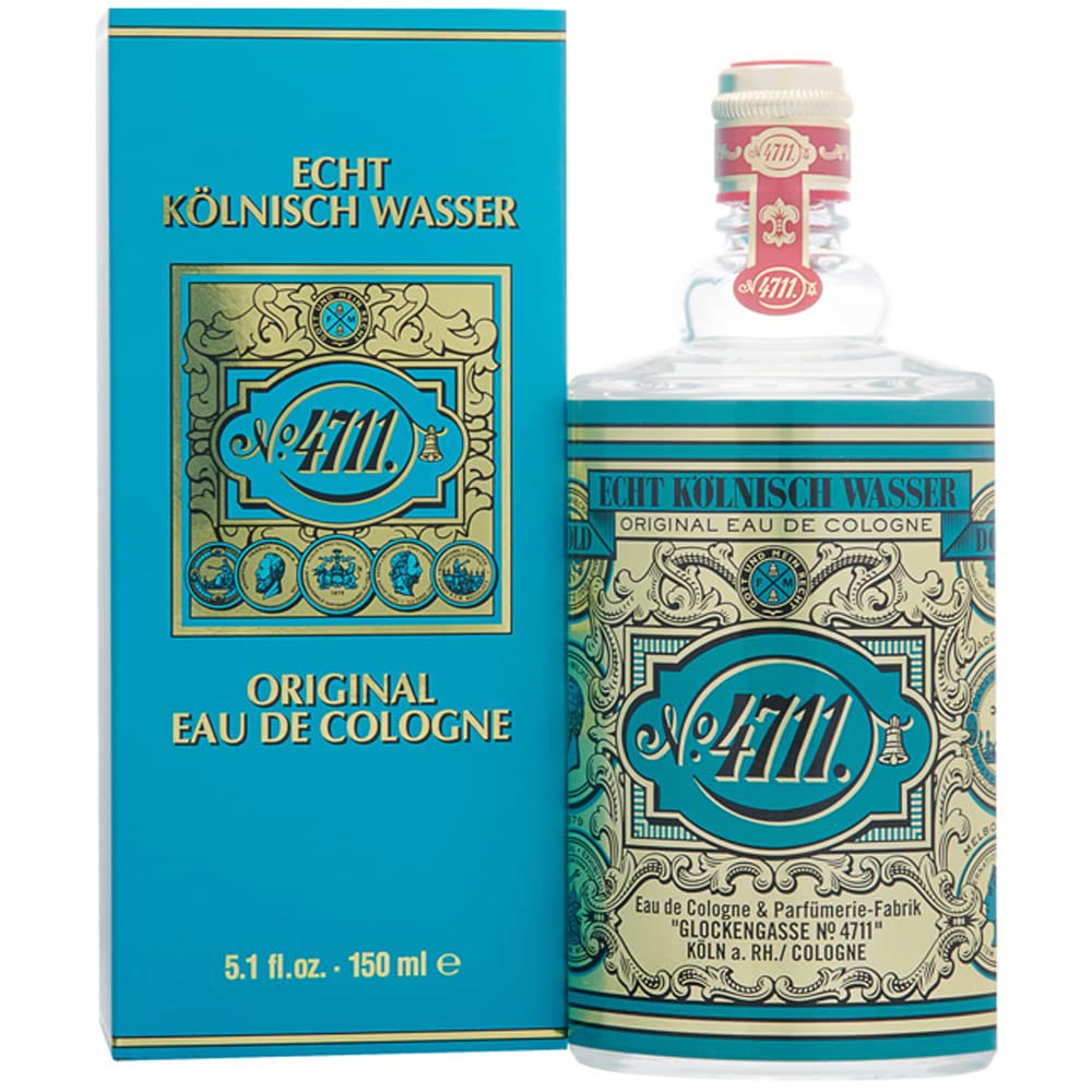 4711 Echt Kolnisch Wasser Unisex Eau De Cologne 150ml 5.0 Fl.oz.| Best Suited For Parywear & Dailywear