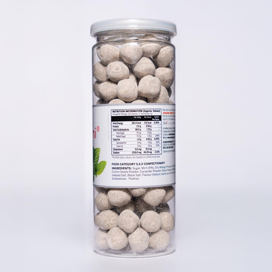 Shadani Podina Laddu (200gm, Can) | Mint Leaves Digestive Churan Powder Laddu