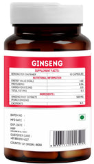 Vitawin Ginseng Capsules 500mg Ultimate Health & Nutrition Supplements For Rejuvanation, Strength, Stamina & Energy | 60 Capsules 100gm 0.2lbs