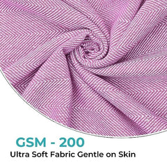 The Better Home Cotton Large Size Bath Towel 900 Gsm | Soft Towel For Men Women Anti-Odour High Absorbency Quick Dry Towel (Purple) - 3 Pcs