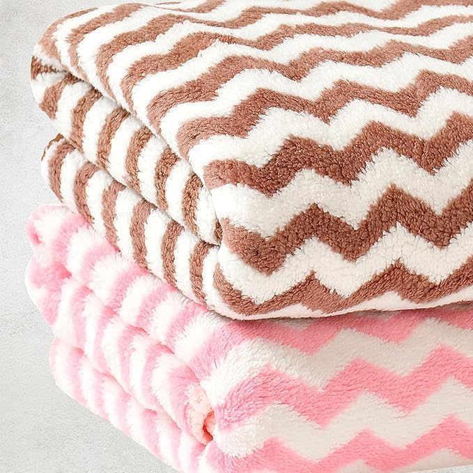 Pure Microfiber Bath Towel 500 Gsm | Absorbent Super Soft & Comfortable Quick Drying Towel (Pack Of 2) - Pink & Brown