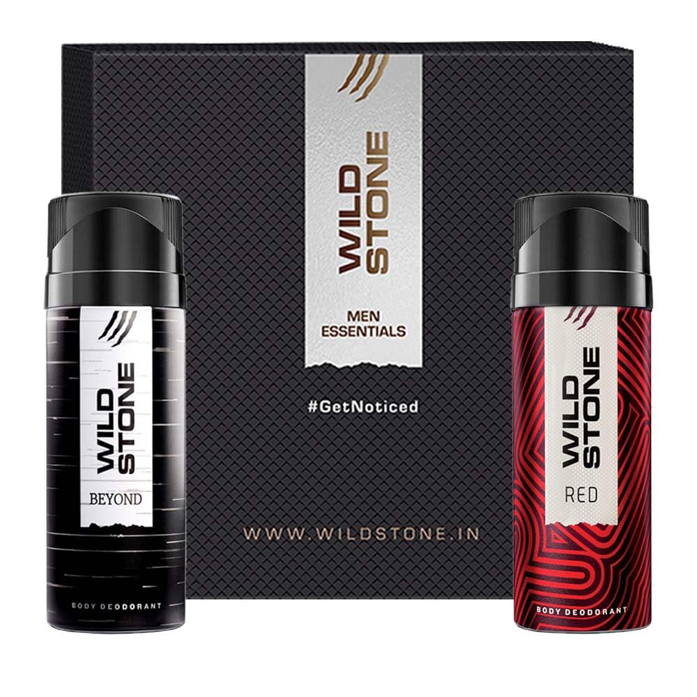 Wild Stone Beyond & Red Deodorant For Men 300ml 10.1 Fl.oz. Pack Of 2| Perfect For Partywear