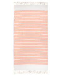 Mush 100% Bamboo Light Weight & Ultra-Compact Turkish Towel 290 Gsm | Super Soft, Absorbent, Quick Dry, Anti-Odor Bamboo Bath Towel (New Peach) 250 Tc