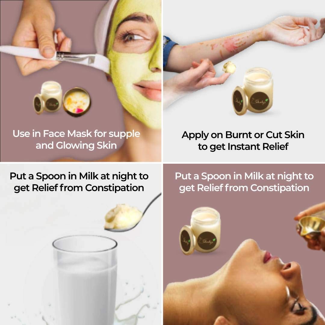 Pure Murrah Buffalo A2 Desi Ghee By Shahji | High In Protein Fiber & Nutrients Healthy Desi Ghee For Improves Digestion | (1 Litr) 33.8 Ounce | Jar Pack