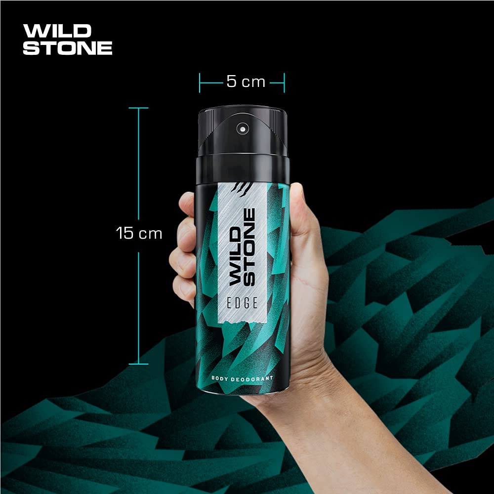 Wild Stone Edge Deodorants Men Body Spray 300ml 10.1 Fl.oz | Perfect Gift Set For Special One | Pack Of 2