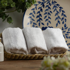 Mush 100% Bamboo Face Towel 500 Gsm | Ultra Soft, Absorbent, & Quick Dry Towels For Facewash, Gym, Travel | Pack Of 3 (White)