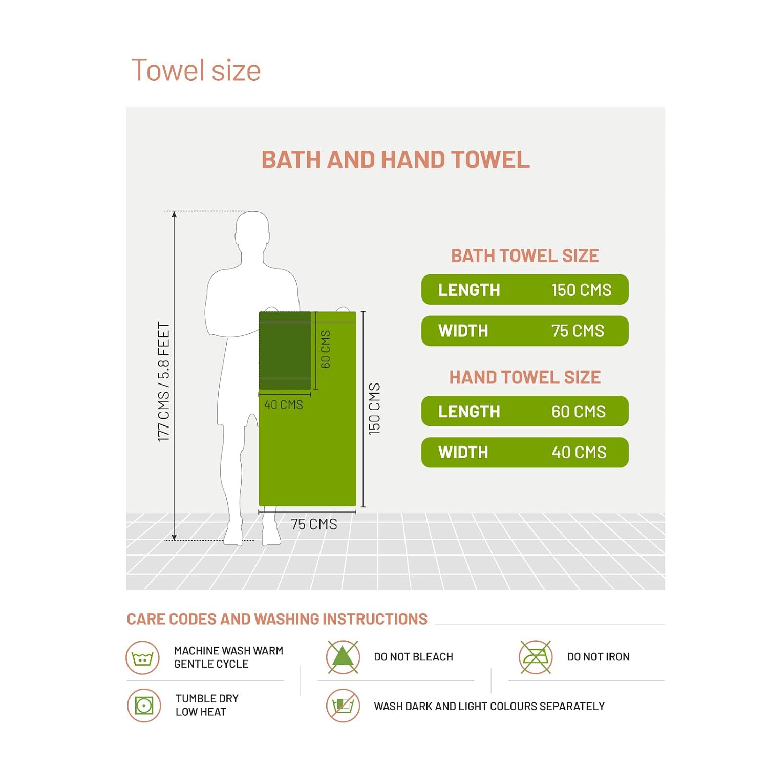 Ddecor Solid Bath & Hand Towel 900 Gsm (Grey) - Pack Of 3