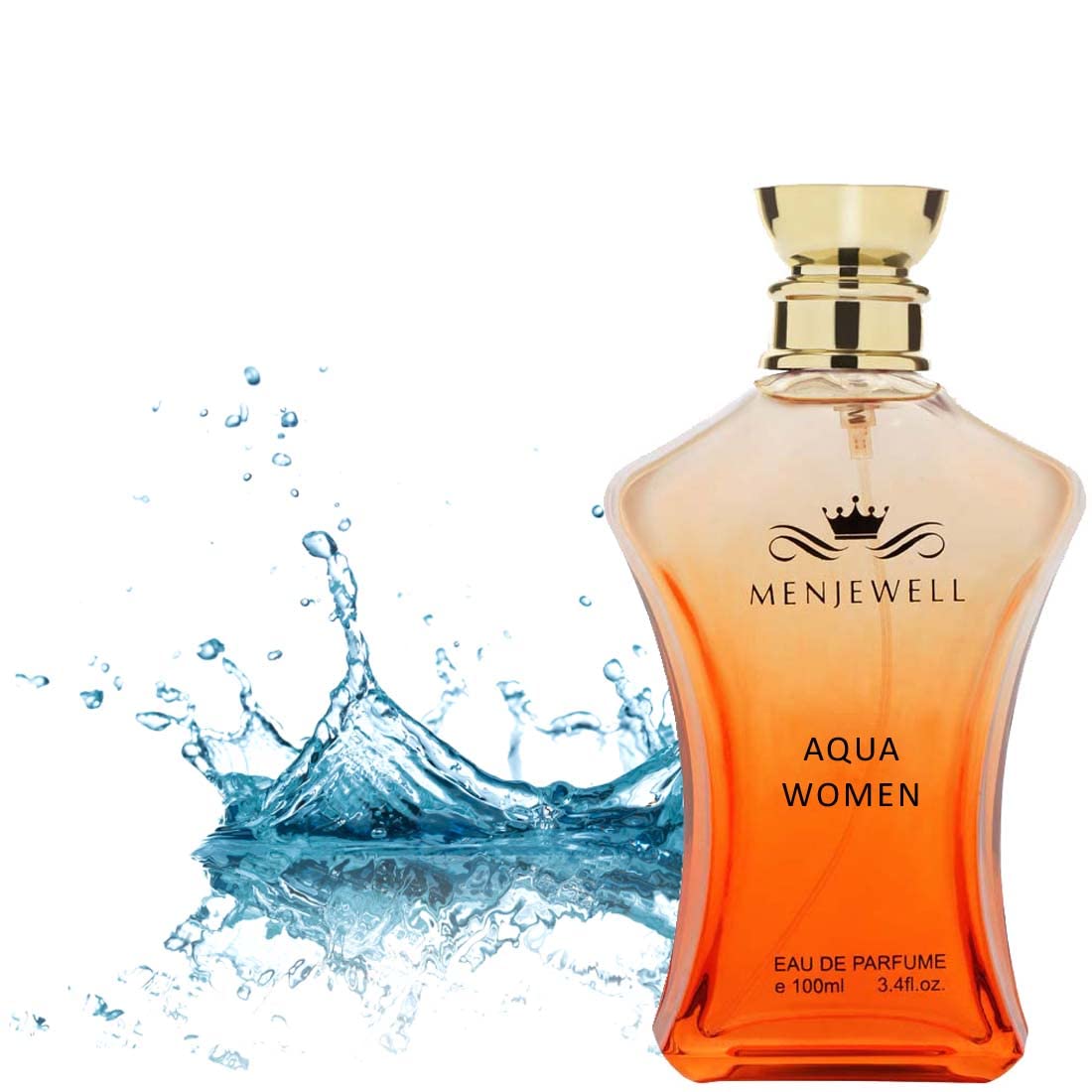 Menjewell Aqua Women Eau De Parfum 100ml 3.4 Fl.oz. Perfume For Ladies | Finest Pure Perfume