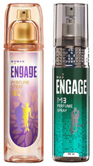 Engage M3 Perfume Spray & Engage W2 Perfume Spray For Women 120ml Each 4 Fl.oz. | Perfect Gift For Anniversary