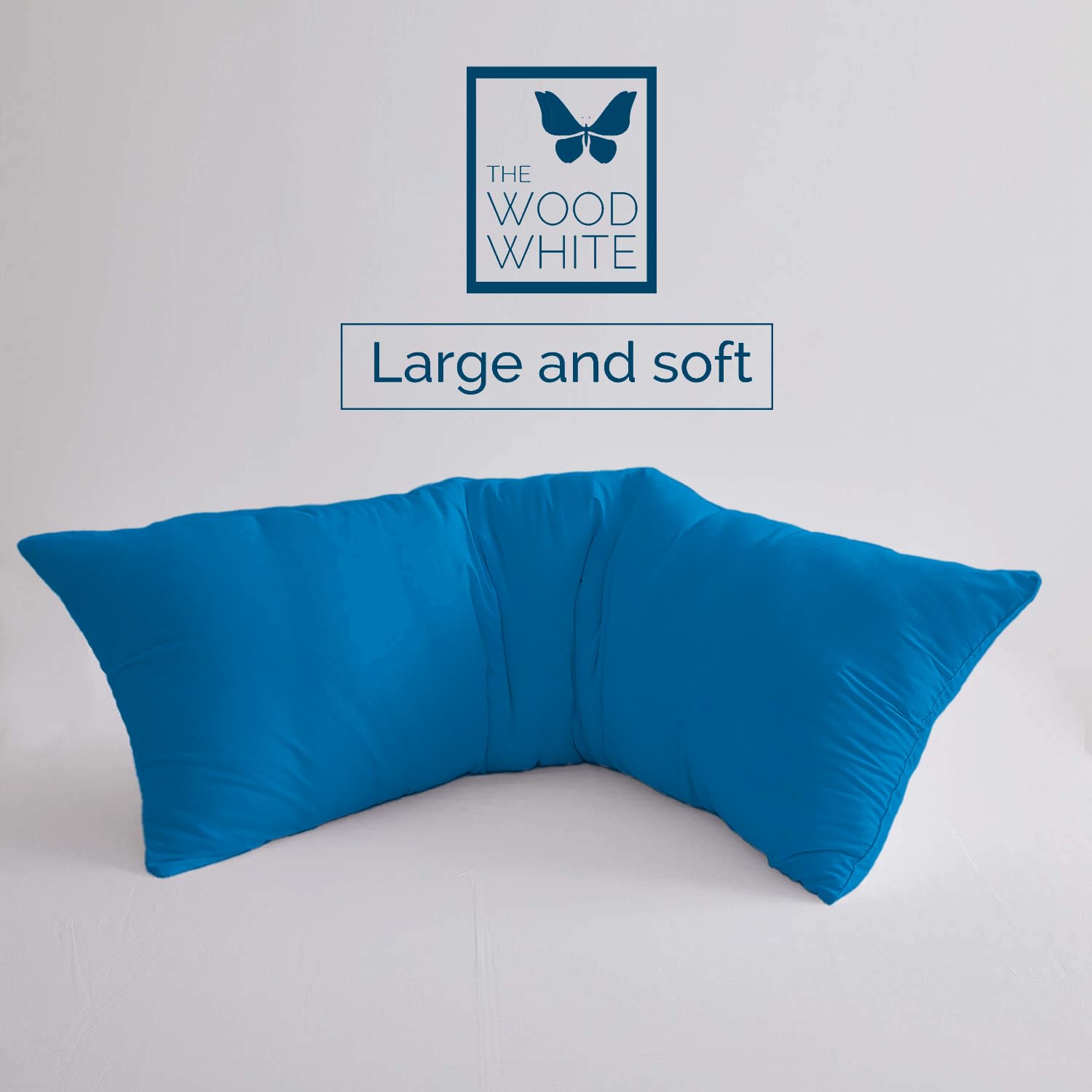 Soft Microfiber Hug Pillow For Sleeping, Full Body Pillow, Curious Blue - 18 X 54 Inch | Long Pillow For Bed, Pregnancy Pillow For Sleeping, Large Pillow, Neck Support, Multipurpose Use