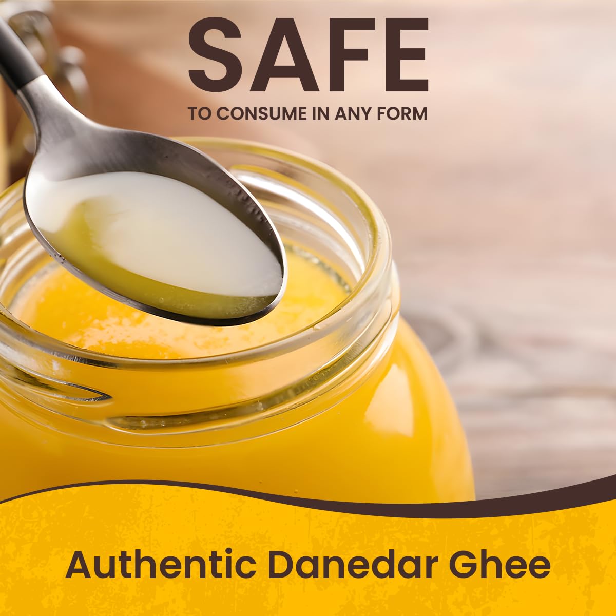 Premium A2 Gir Cow Ghee By Village Organica | Good Source Of Healthy Desi Cow Ghee Perfect For Diet | (500ml) 16.9 Ounce | Jar Pack