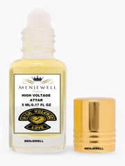 Menjewell High Voltage Love Attar Perfume 5ml 0.17 Fl.oz. Unisex Luxury Fragrance | Long Lasting | Non Alcoholic