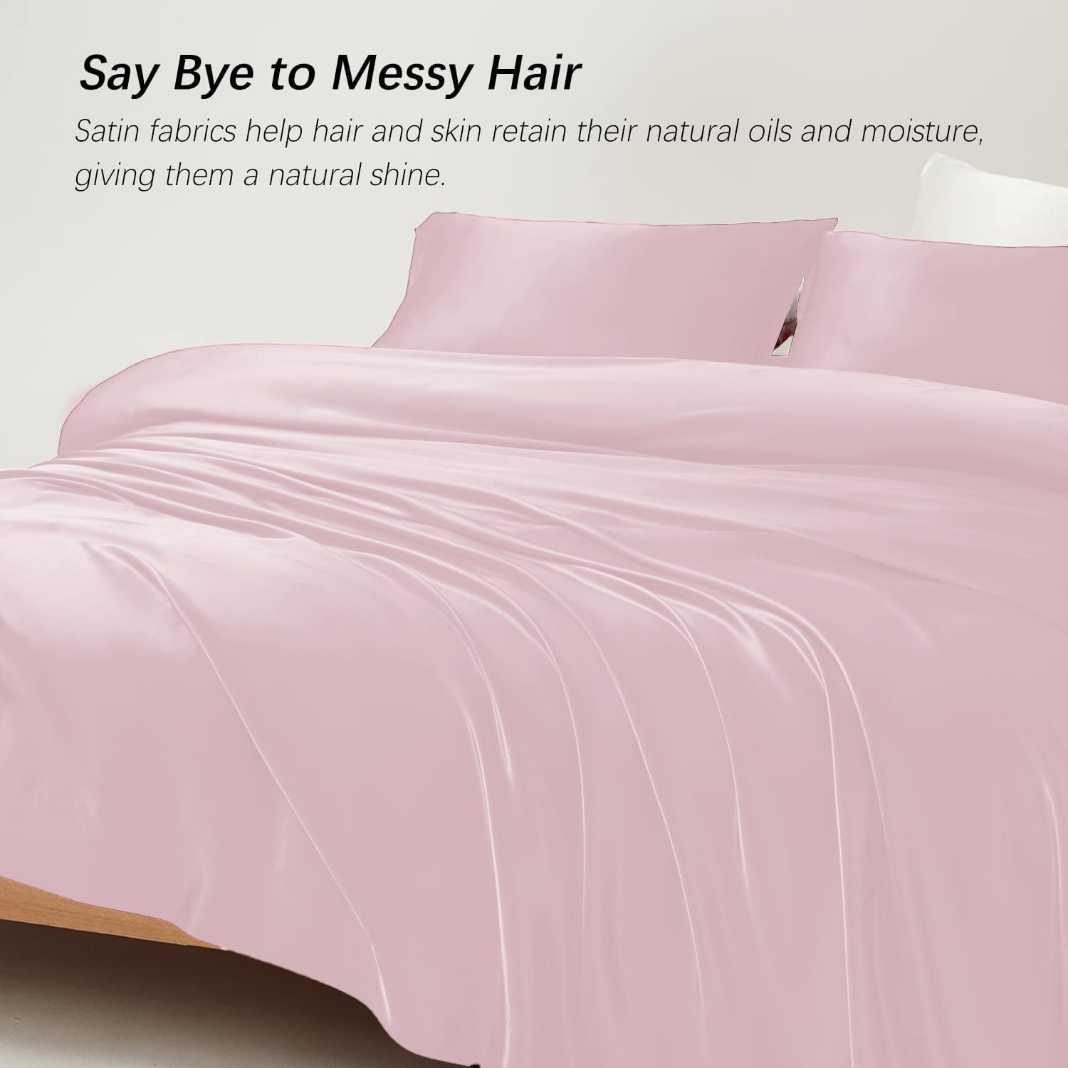 1 Double Bedsheet For Queen Size With 2 Pillow Covers - 90 X 100 Inches, Baby Pink | Perfect For Romantic Night, Excellent Gift For All Celebrations Bedsheet