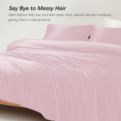 1 Double Bedsheet For Queen Size With 2 Pillow Covers - 90 X 100 Inches, Baby Pink | Perfect For Romantic Night, Excellent Gift For All Celebrations Bedsheet
