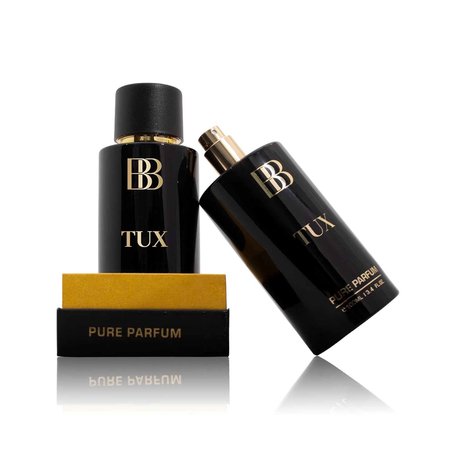 Bergamot Beaute Tux Pure Parfum 100ml 3.4 Fl.oz. 12+Hrs Long Lasting Perfume For Men | Higher Concentration Than Eau De Parfum