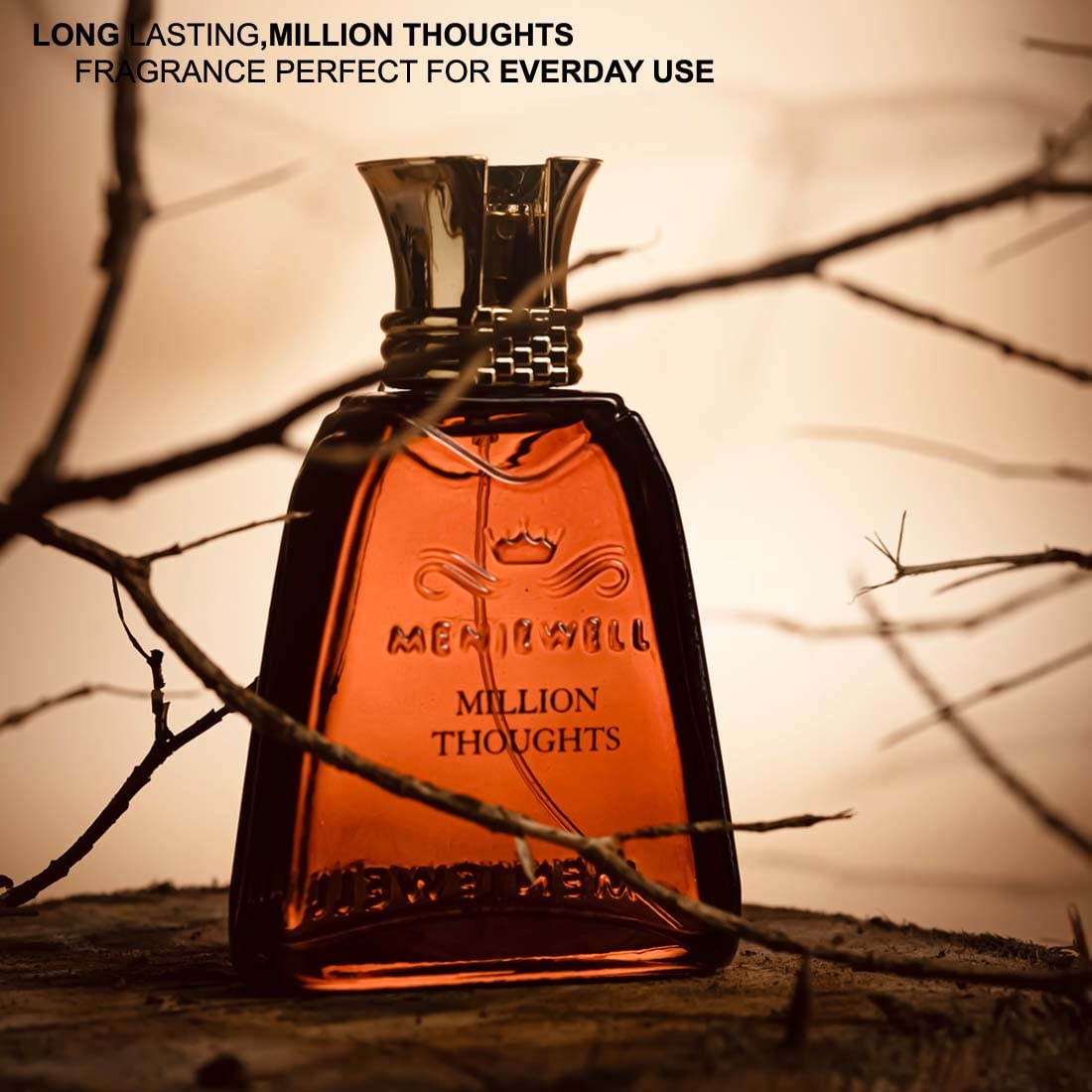 Menjewell Million Thoughts Eau De Parfum 100ml 3.4 Fl.oz. Masculine Fragrance | Premium Luxury Long Lasting