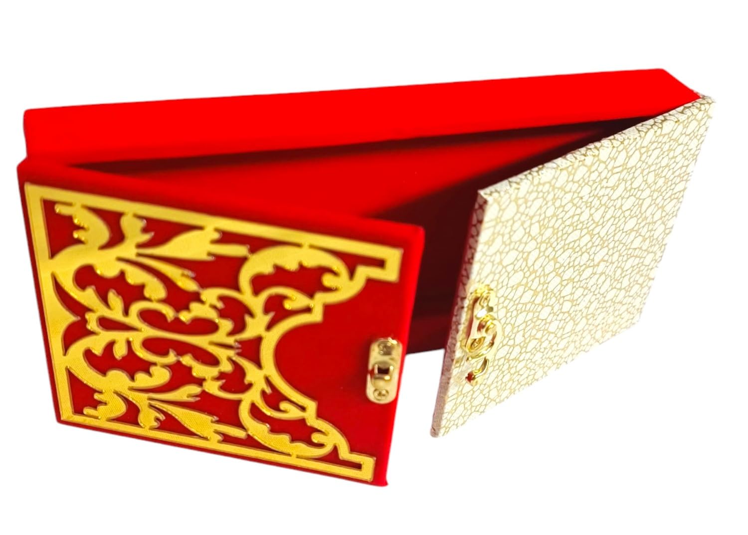 Wood Decorative And Attractive Box Cash Box, Shagun Jewellery Money Envelop Wedding, Gift Bangel Pack Of 1, Colour - Red