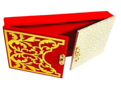 Wood Decorative And Attractive Box Cash Box, Shagun Jewellery Money Envelop Wedding, Gift Bangel Pack Of 1, Colour - Red