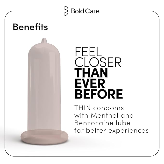 Bold Care 404 Ultra Thin Lubricated Ecstasy Condoms For Men -30 Condoms (Pack Of 3)