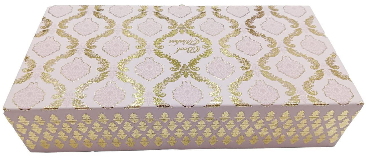 Designer Wodden Fancy Shagun Gift Boxes For Wedding, Shagun Cash Box Or Money Box With Mgi Printing For Wedding, Engagement, Holi, Diwali, Baby Showers, Colour - Cream, Pack Of 2