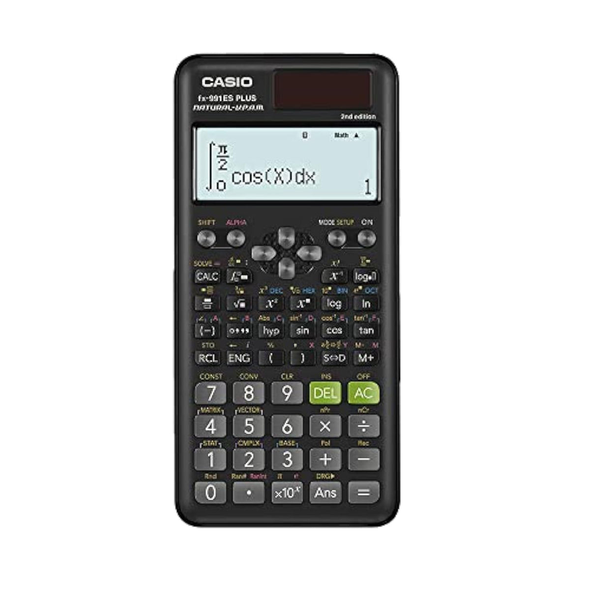 Casio Fx-991es Plus-2nd Edition Scientific Calculator | 3-years Warranty By Manufacturer | Basic Trigonometrical & Statistics Functions