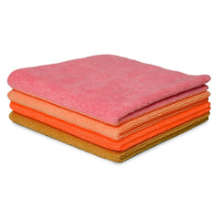 Ivaza Microfiber Cleaning Towels 400 Gsm | Kitchen Wipes, Microfiber Cloth For Car, Bike Cleaning Cloth (Multicolor) - Set Of 6