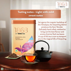 Tata Tea Premium 1868 Darjeeling Rare Wonder Tea - 50gm Tin, 1.7 Ounce | Handpicked From The Hills Of Darjeeling - Rich Flavor & Aroma Black Tea | Medium Caffeine