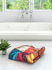 Athom Trendz Living Cotton Printed Bath Towel 300 Gsm (V1)